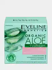 Eveline Cosmetics Крем-гель для норм/чувст.кожи Успокаивающий ORGAN.ALOE+COLLAGEN,50мл