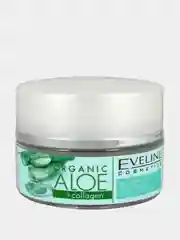 Eveline Cosmetics Гель для лица Увлажняющий для нормальной кожи ORGAN.ALOE+COLLAGEN, 50мл