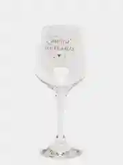 Коралловый бокал для вина с надписью, 350 мл, 14 видов
