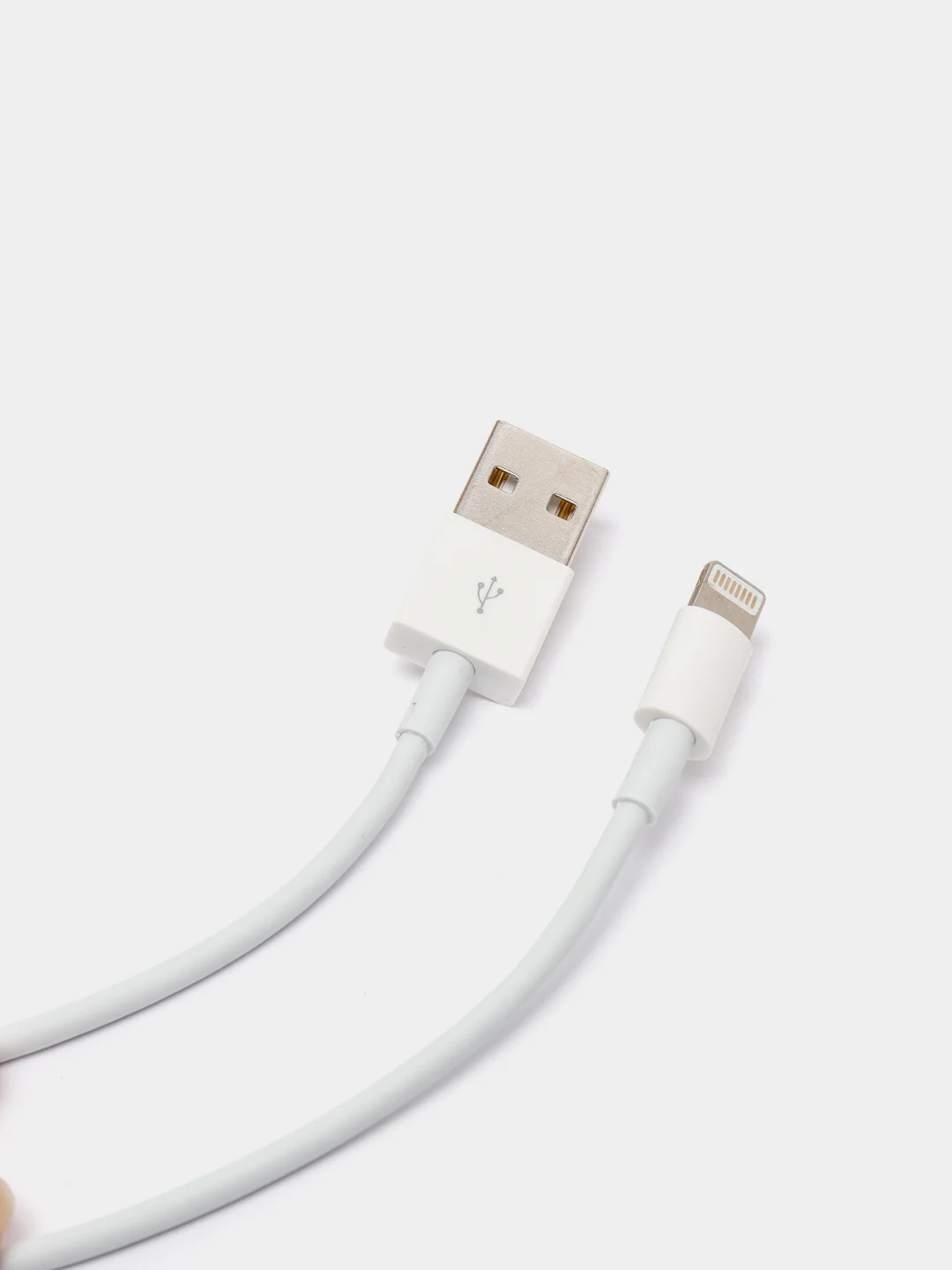 Белый кабель зарядный для iPhone USB/Lightning
