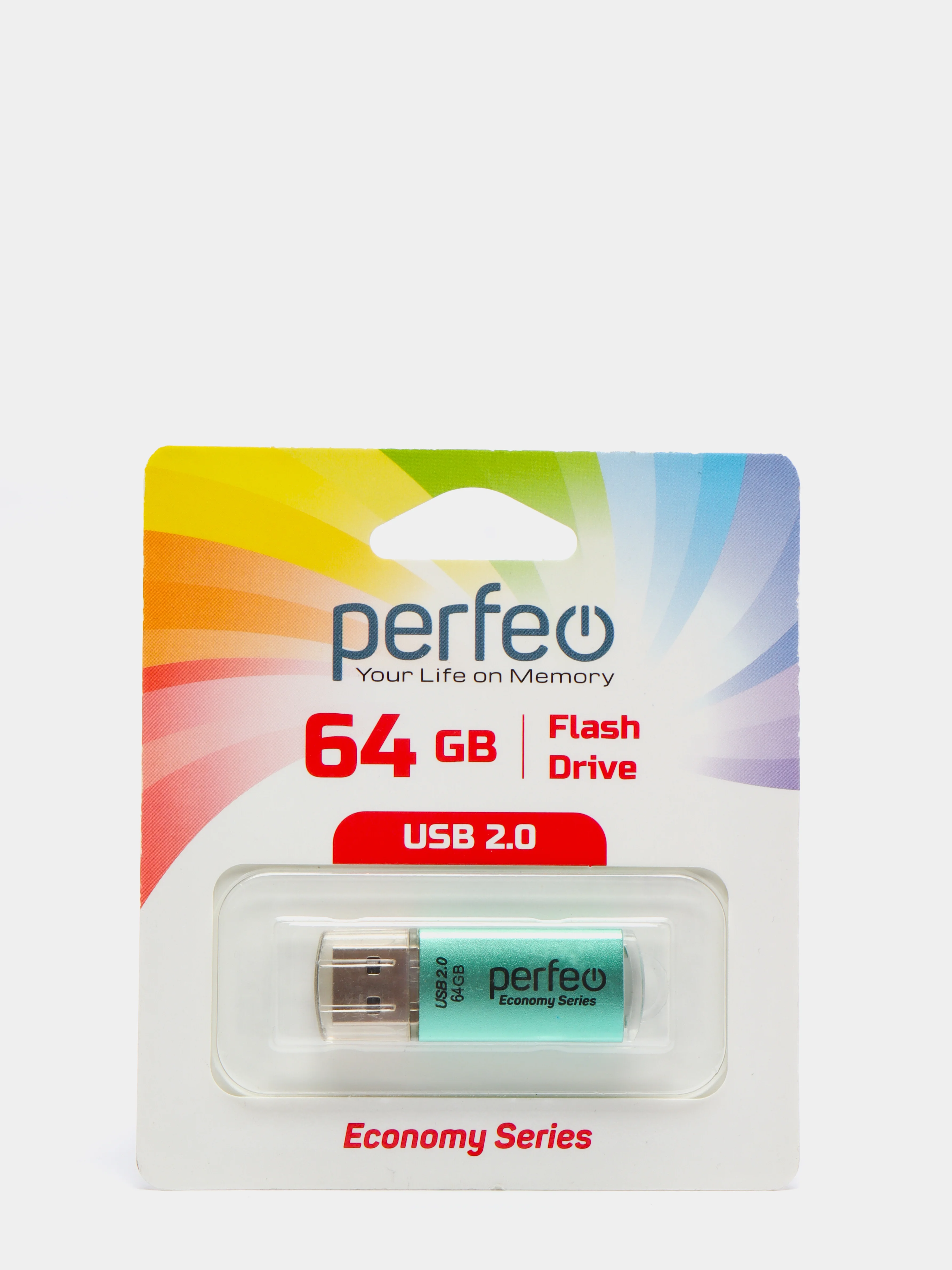 Бирюзовый флешка 64 Гб USB Perfeo / SmartBuy
