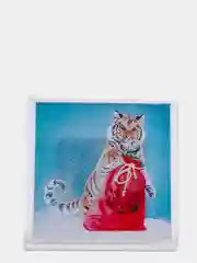 Лазурный магнит новогодний "Тигр"