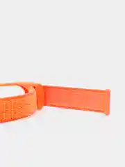 Оранжевый ремешок нейлоновый для Xiaomi mi band 4/5/6/7, на липучке, Сяоми ми банд