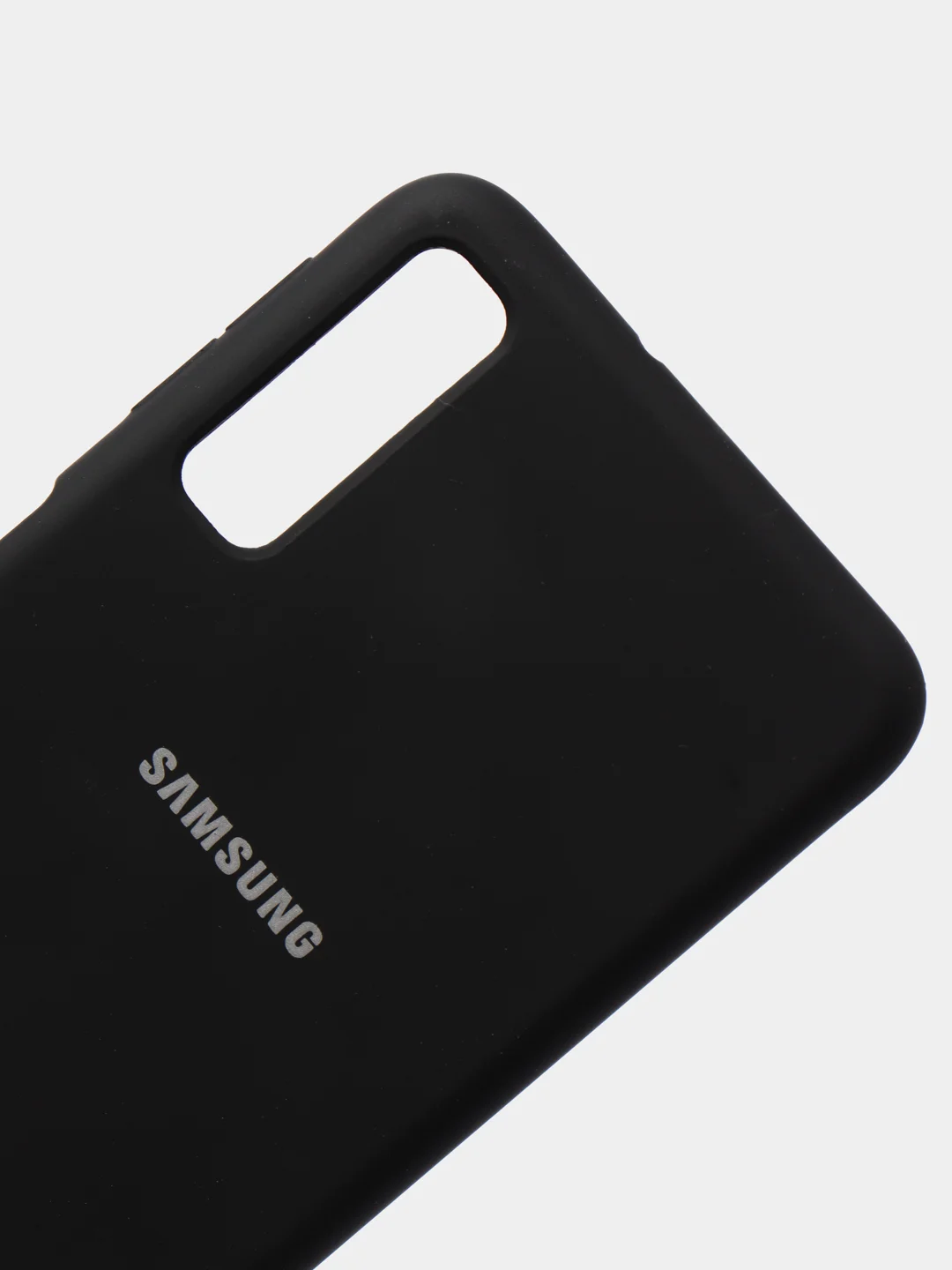 Черный защитный силиконовый чехол Silicone Cover SAMSUNG A750(A7 2018)