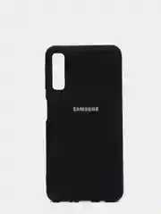 Черный защитный силиконовый чехол Silicone Cover SAMSUNG A750(A7 2018)