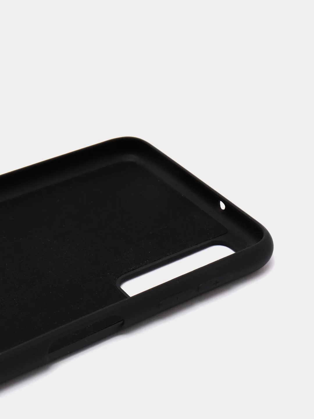 Черный защитный силиконовый чехол Silicone Cover SAMSUNG A750(A7 2018)