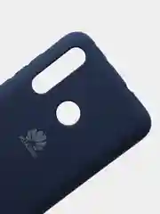 Индиго защитный силиконовый чехол Silicone Cover HUAWEI NOVA 4