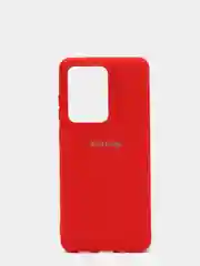 Алый защитный силиконовый чехол Silikone Cover для Samsung S20 ULTRA
