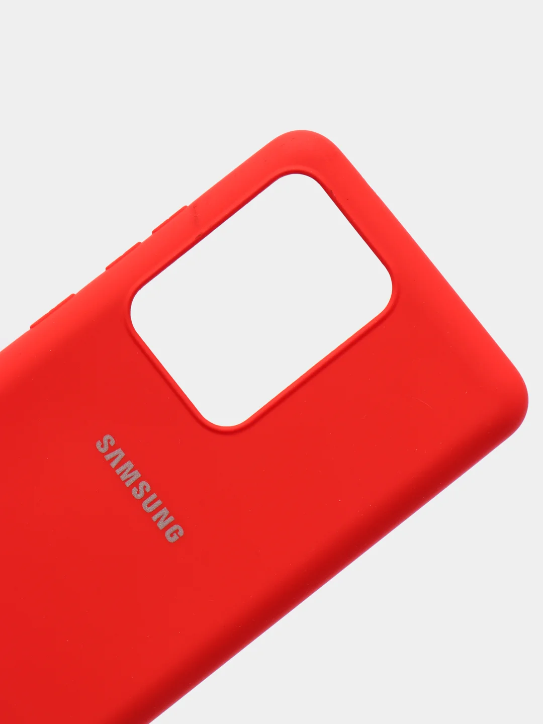 Алый защитный силиконовый чехол Silikone Cover для Samsung S20 ULTRA
