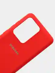 Алый защитный силиконовый чехол Silikone Cover для Samsung S20 ULTRA