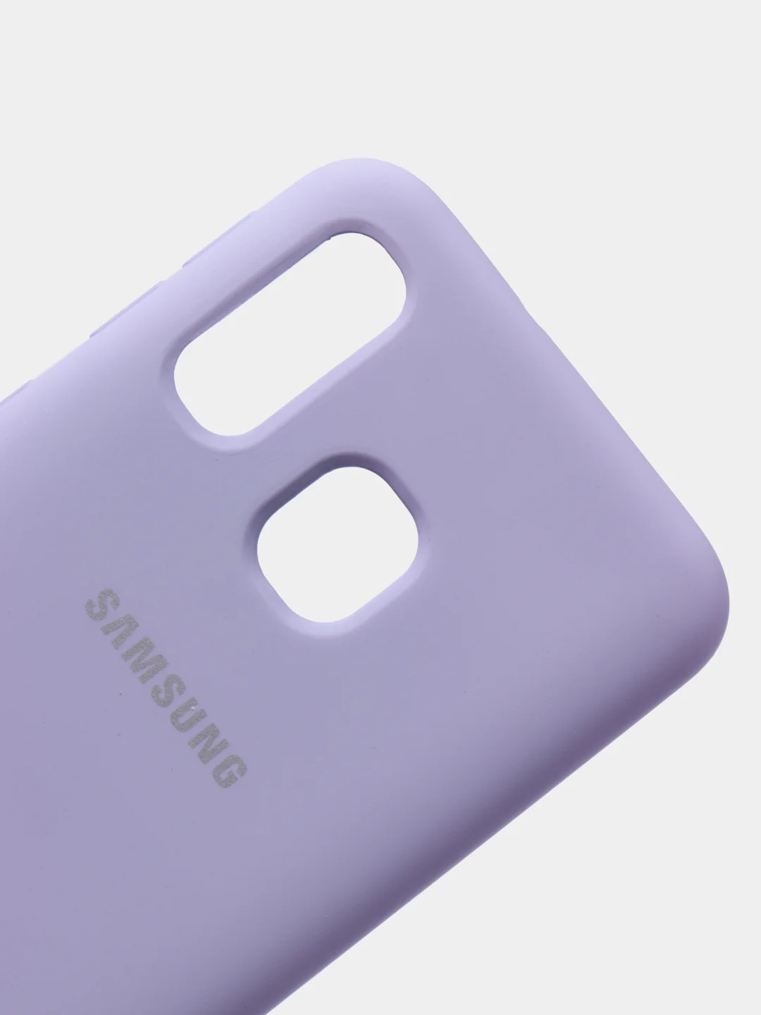 Лавандовый защитный силиконовый чехол Silikone Cover для Samsung A40