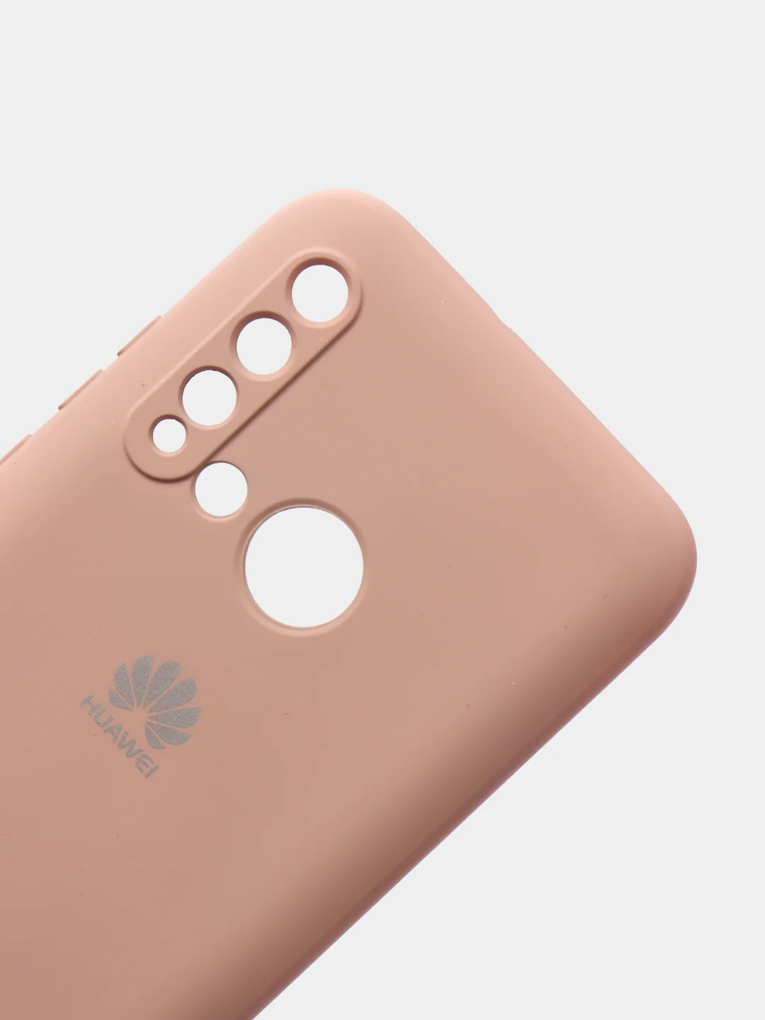 Бежевый защитный силиконовый чехол Silicone Cover HUAWEI P20 LITE/NOVA 5