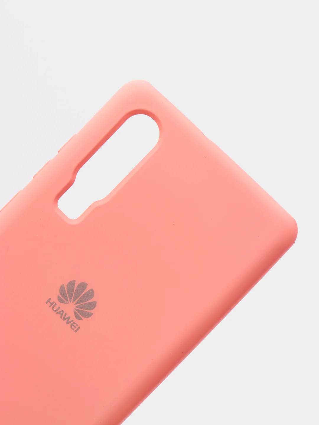 Кораллово-розовый защитный силиконовый чехол Silicone Cover HUAWEI P30 2019