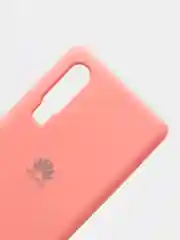 Кораллово-розовый защитный силиконовый чехол Silicone Cover HUAWEI P30 2019