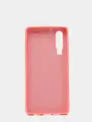 Кораллово-розовый защитный силиконовый чехол Silicone Cover HUAWEI P30 2019