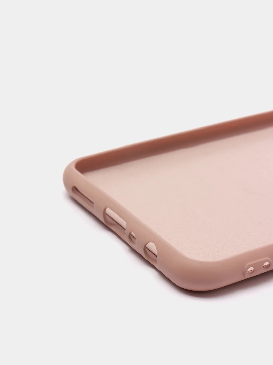 Бежевый защитный силиконовый чехол Silikone Cover для Samsung A21
