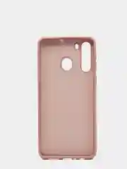 Бежевый защитный силиконовый чехол Silikone Cover для Samsung A21