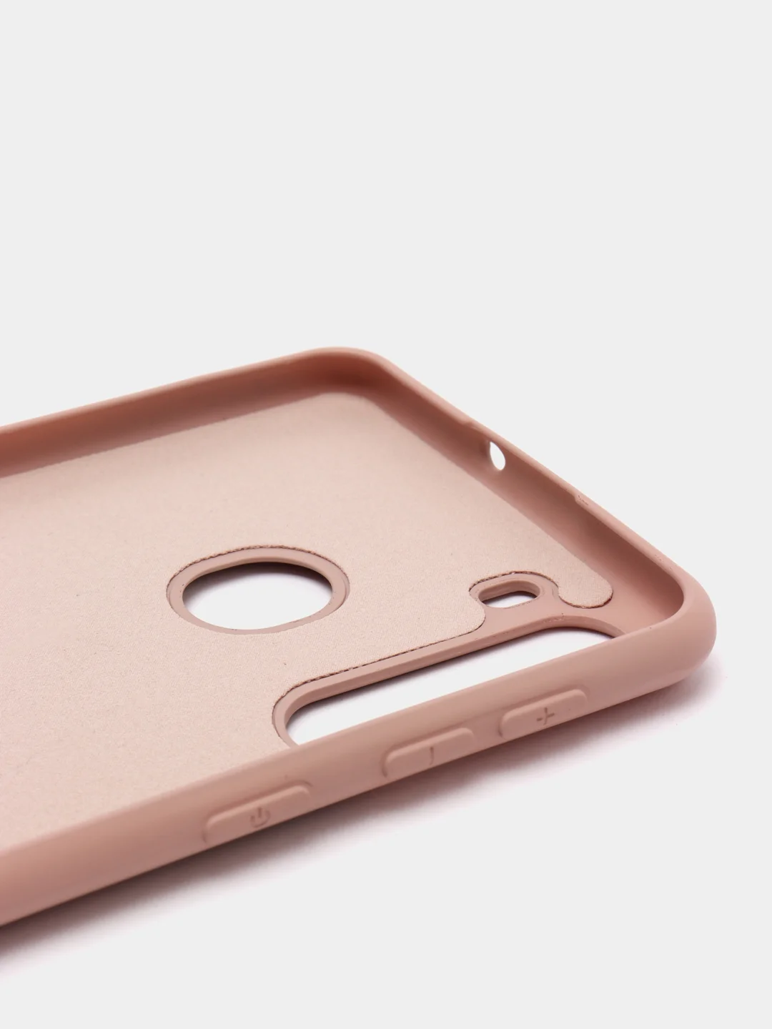 Бежевый защитный силиконовый чехол Silikone Cover для Samsung A21