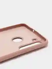 Бежевый защитный силиконовый чехол Silikone Cover для Samsung A21