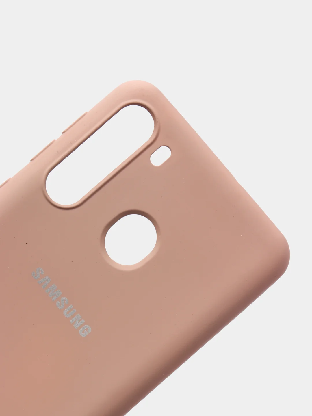 Бежевый защитный силиконовый чехол Silikone Cover для Samsung A21