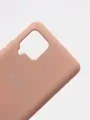 Бежевый защитный силиконовый чехол Silikone Cover для Samsung A42