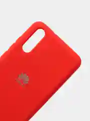 Алый защитный силиконовый чехол Silicone Cover HUAWEI P20