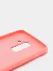 Кораллово-розовый защитный силиконовый чехол Silikone Cover для Samsung A6 PLUS