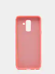 Кораллово-розовый защитный силиконовый чехол Silikone Cover для Samsung A6 PLUS