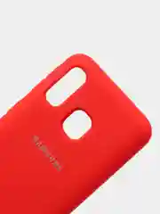 Красный защитный силиконовый чехол Silikone Cover для Samsung A40