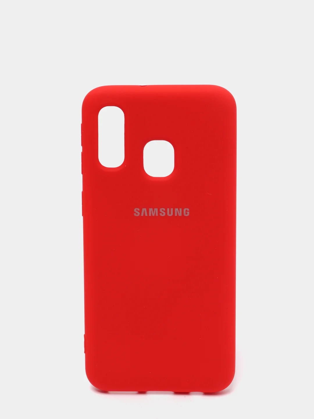 Красный защитный силиконовый чехол Silikone Cover для Samsung A40