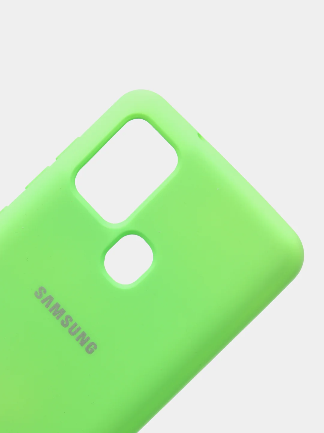 Салатовый защитный силиконовый чехол Silikone Cover для Samsung A21S