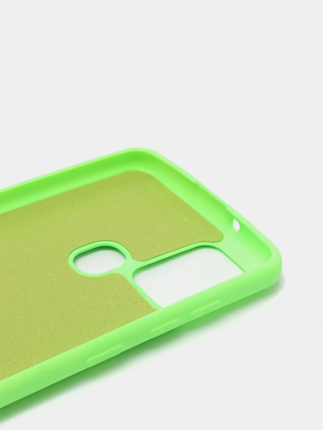Салатовый защитный силиконовый чехол Silikone Cover для Samsung A21S