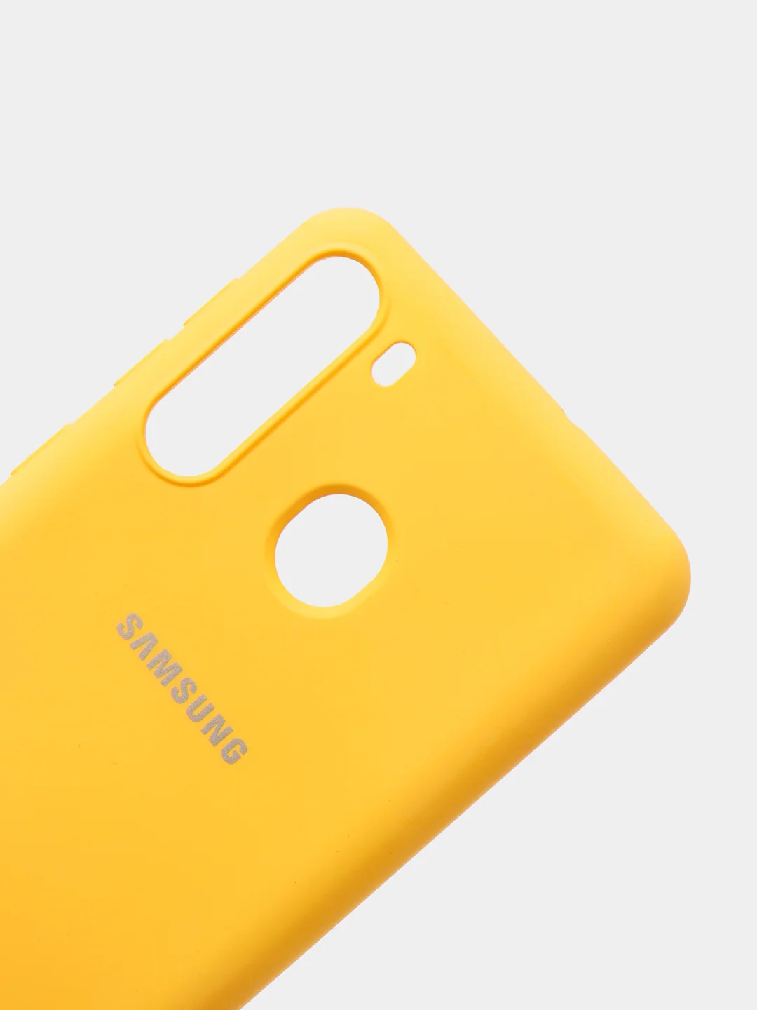 Желтый защитный силиконовый чехол Silikone Cover для Samsung A21