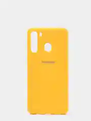 Желтый защитный силиконовый чехол Silikone Cover для Samsung A21