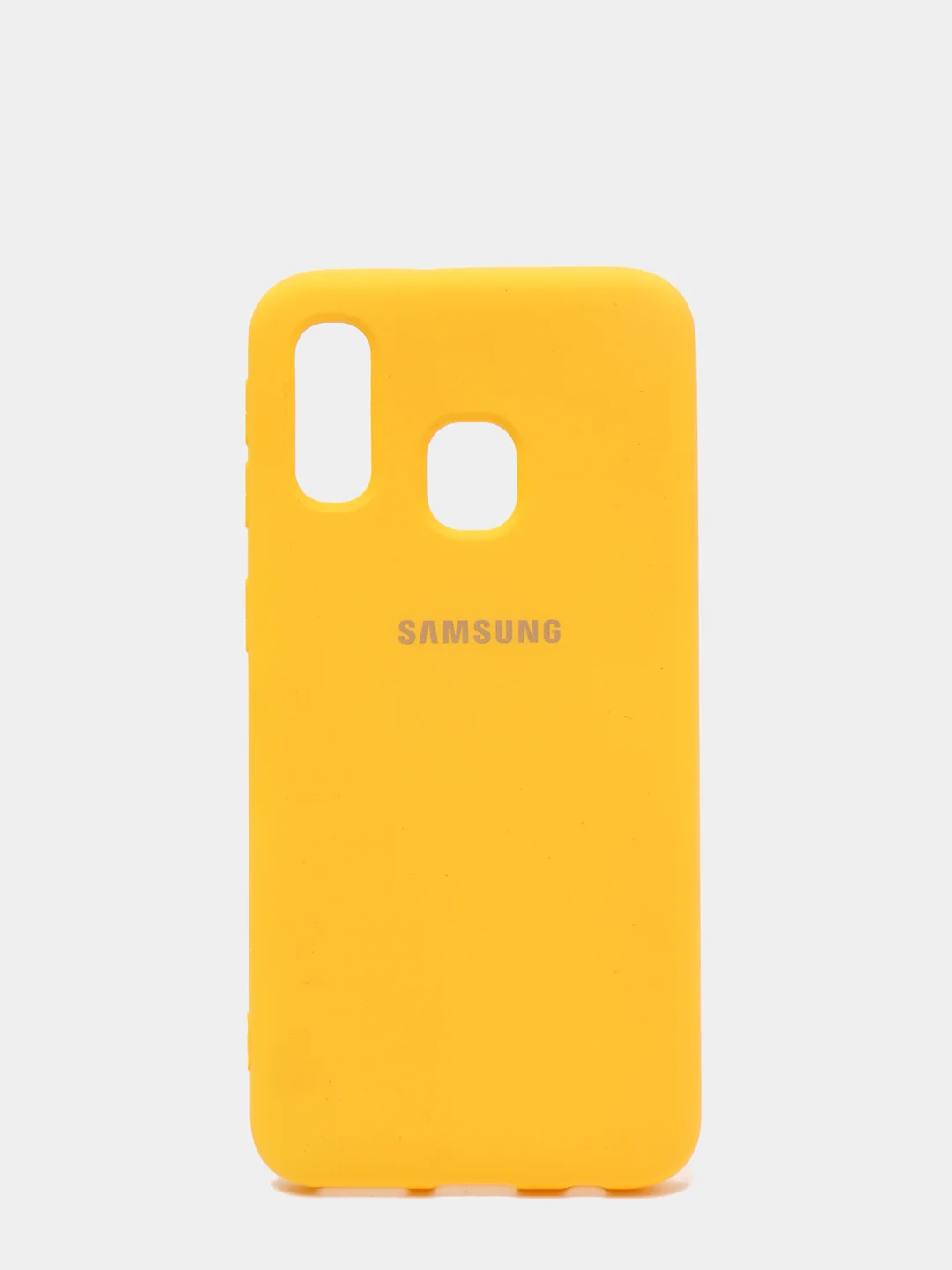 Желтый защитный силиконовый чехол Silikone Cover для Samsung A40