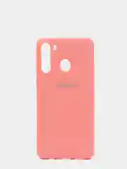 Кораллово-розовый защитный силиконовый чехол Silikone Cover для Samsung A21