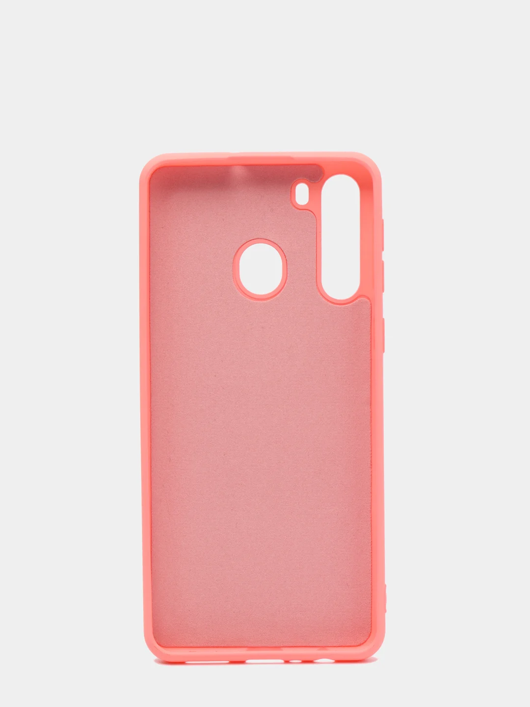 Кораллово-розовый защитный силиконовый чехол Silikone Cover для Samsung A21