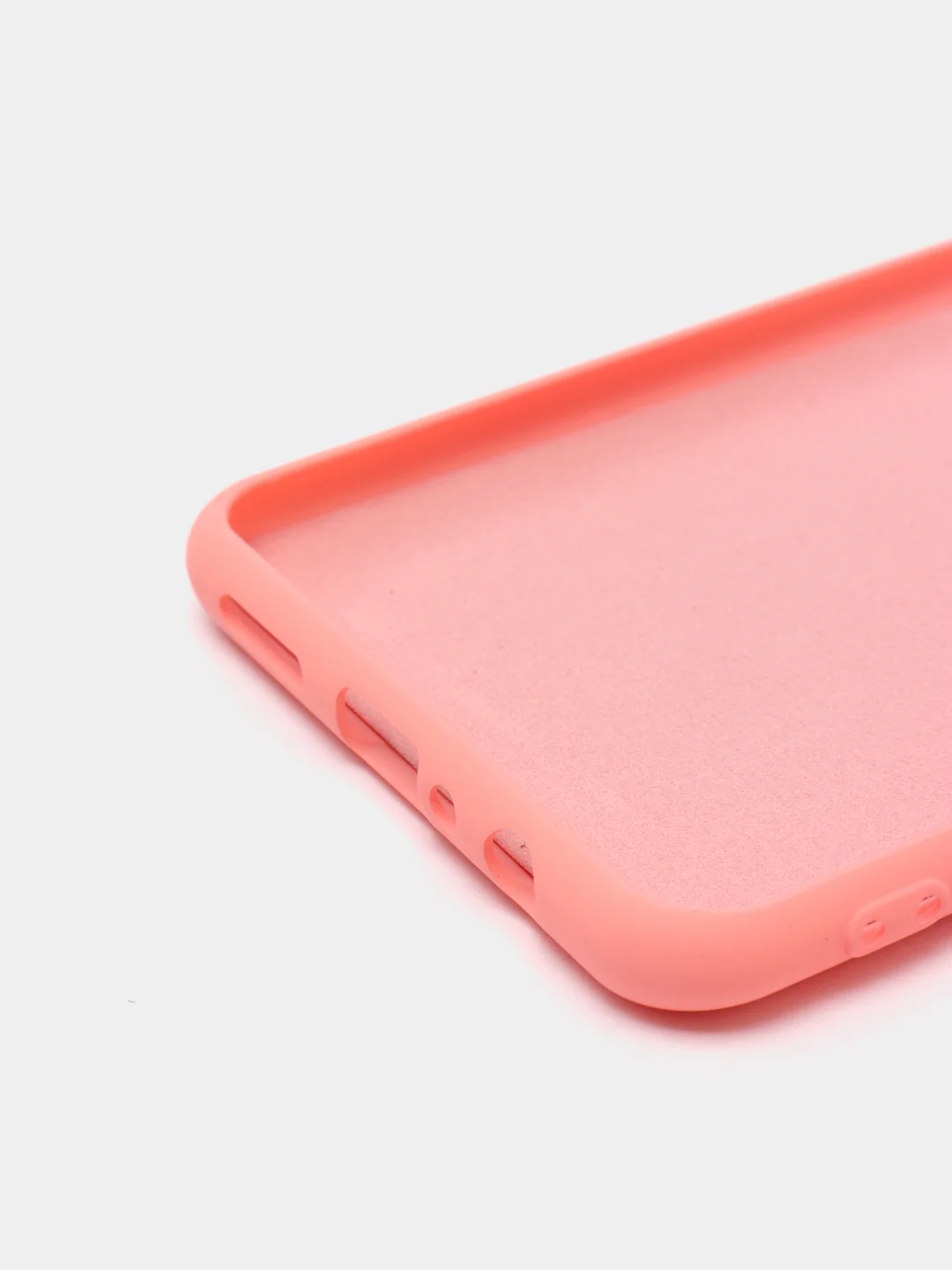 Кораллово-розовый защитный силиконовый чехол Silikone Cover для Samsung A21