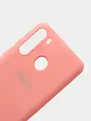 Кораллово-розовый защитный силиконовый чехол Silikone Cover для Samsung A21