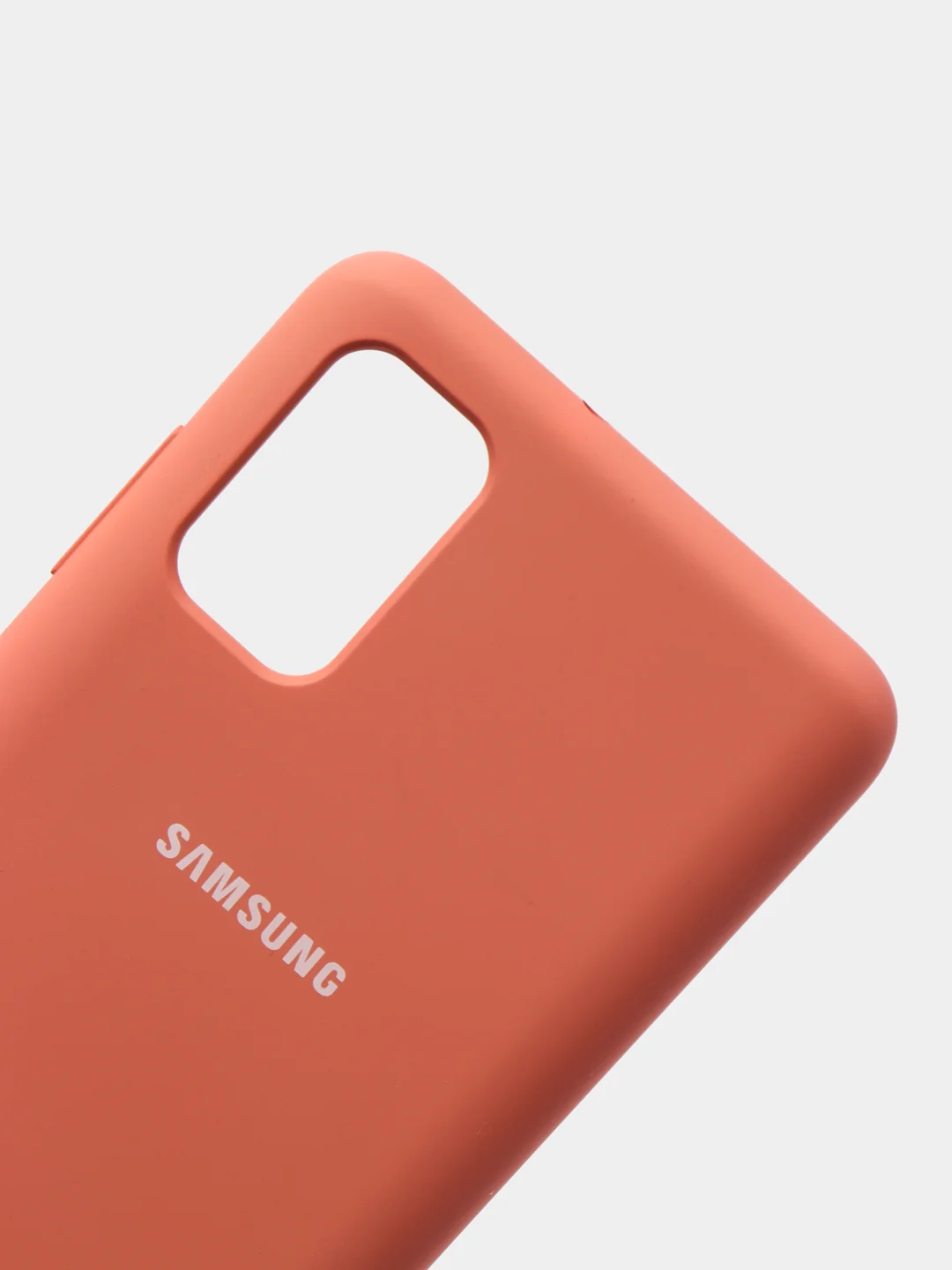Пастельно-коралловый защитный силиконовый чехол Silikone Cover для Samsung A41