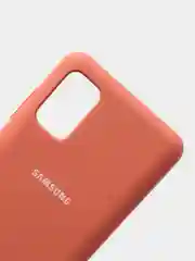 Пастельно-коралловый защитный силиконовый чехол Silikone Cover для Samsung A41
