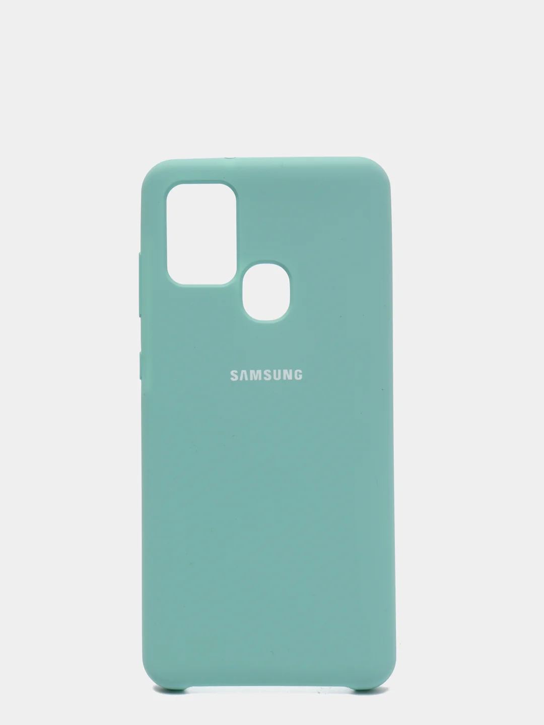 Бирюзовый защитный силиконовый чехол Silikone Cover для Samsung A21S