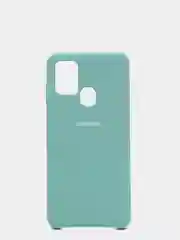 Бирюзовый защитный силиконовый чехол Silikone Cover для Samsung A21S