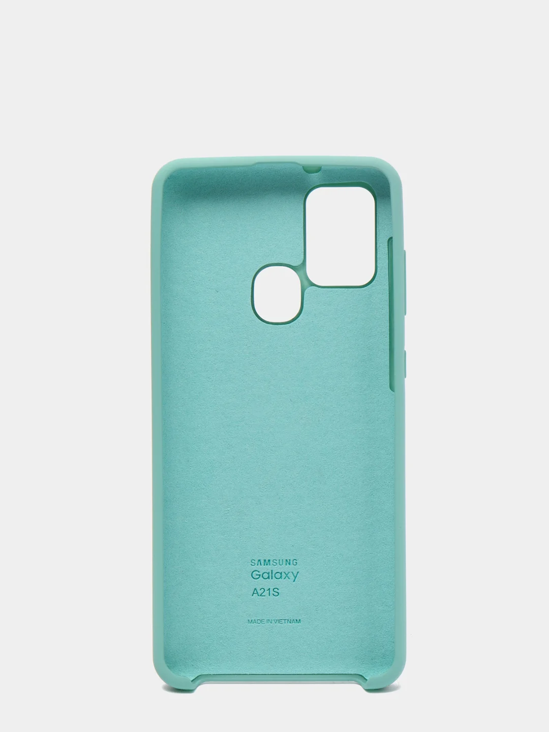 Бирюзовый защитный силиконовый чехол Silikone Cover для Samsung A21S