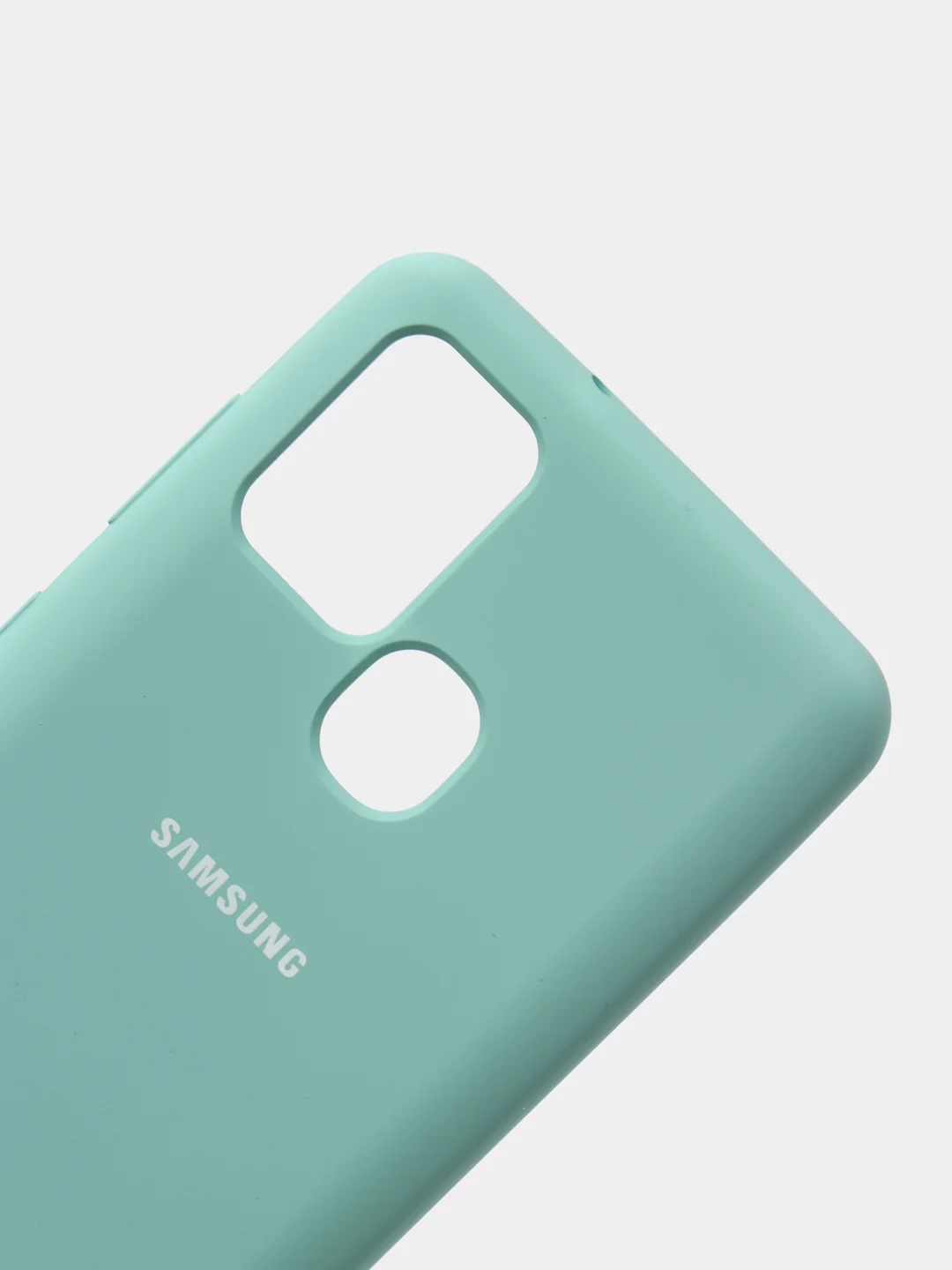 Бирюзовый защитный силиконовый чехол Silikone Cover для Samsung A21S
