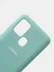Бирюзовый защитный силиконовый чехол Silikone Cover для Samsung A21S