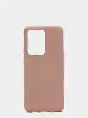 Бежевый защитный силиконовый чехол Silikone Cover для Samsung S20 ULTRA