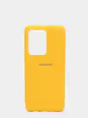 Желтый защитный силиконовый чехол Silikone Cover для Samsung S20 ULTRA