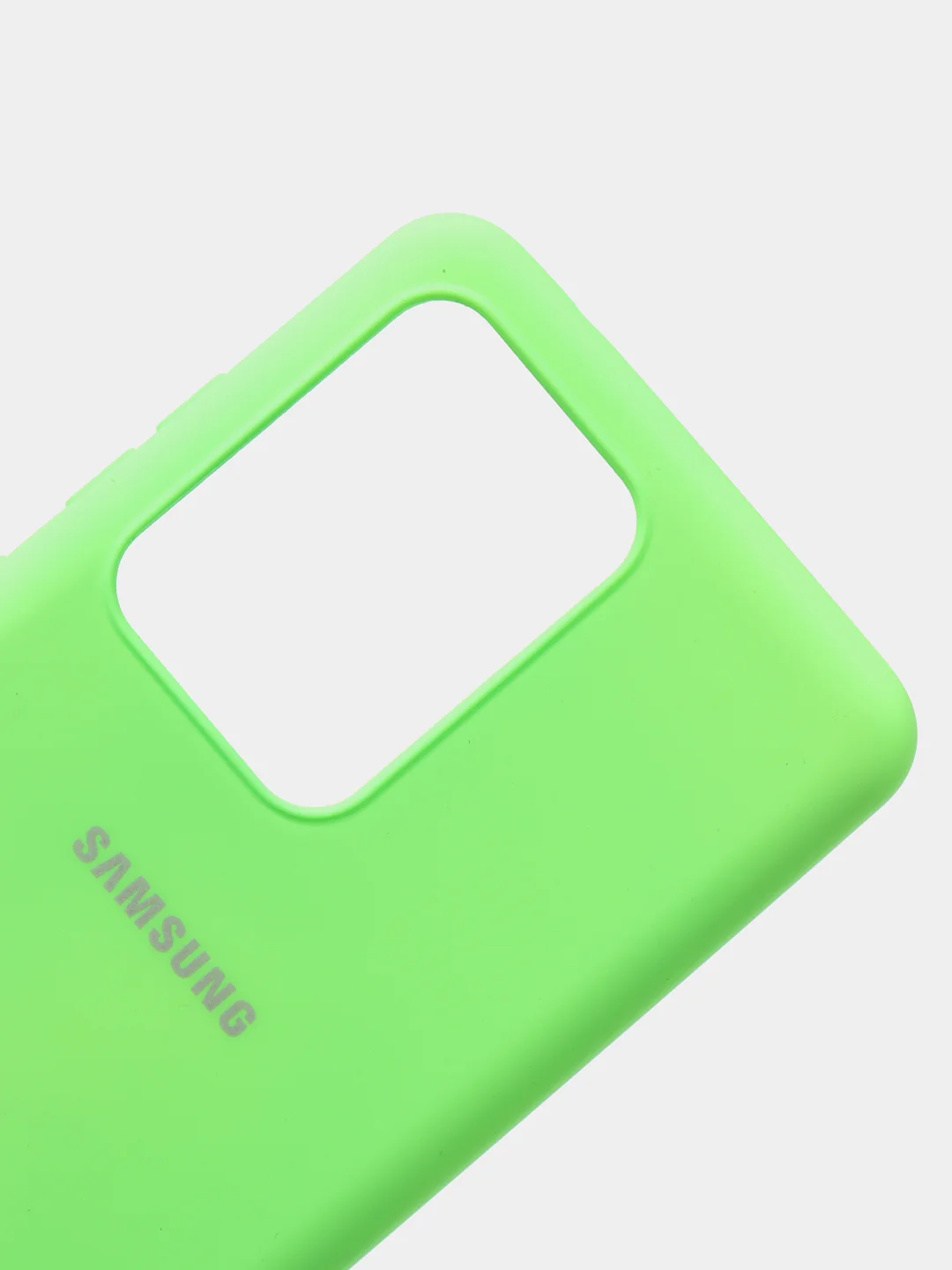 Салатовый защитный силиконовый чехол Silikone Cover для Samsung S20 ULTRA