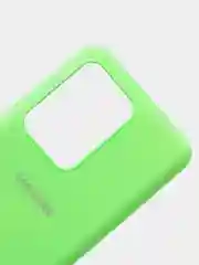 Салатовый защитный силиконовый чехол Silikone Cover для Samsung S20 ULTRA